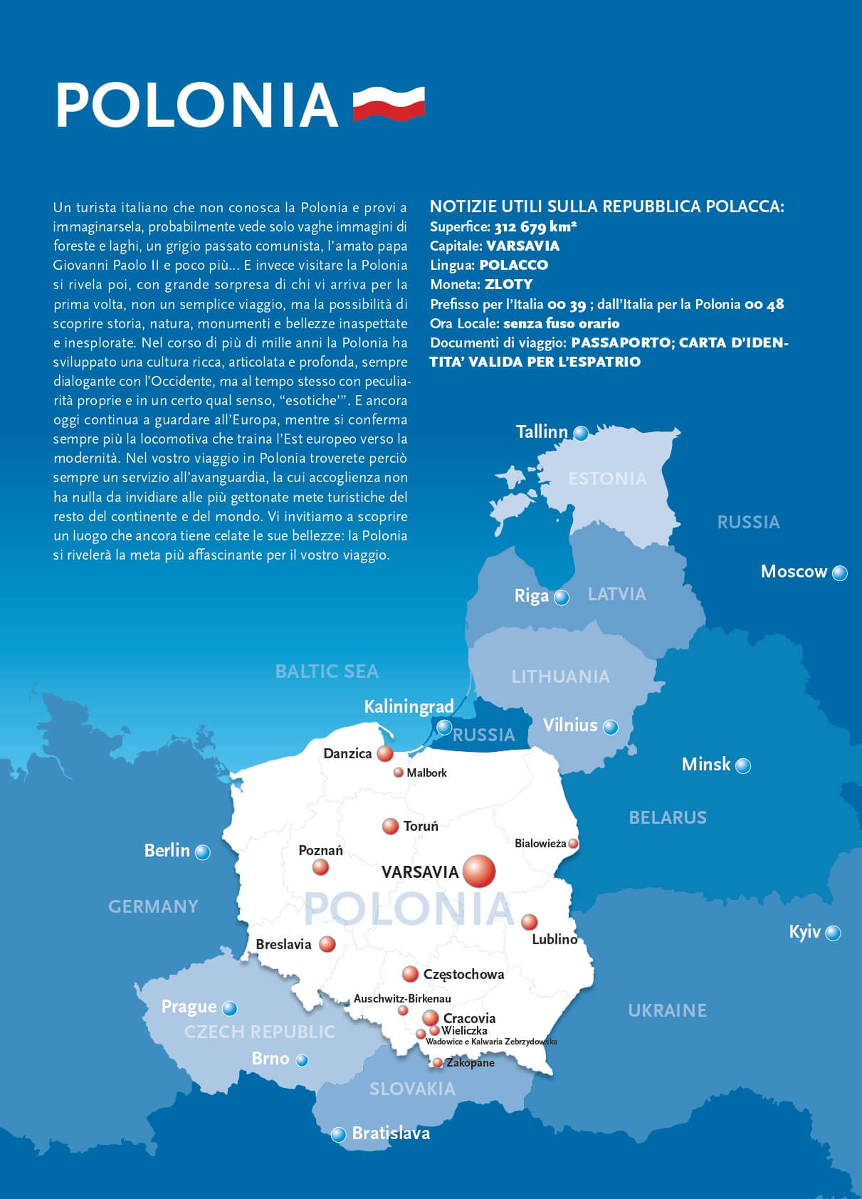 Mappa delle destinazioni Ivotrans